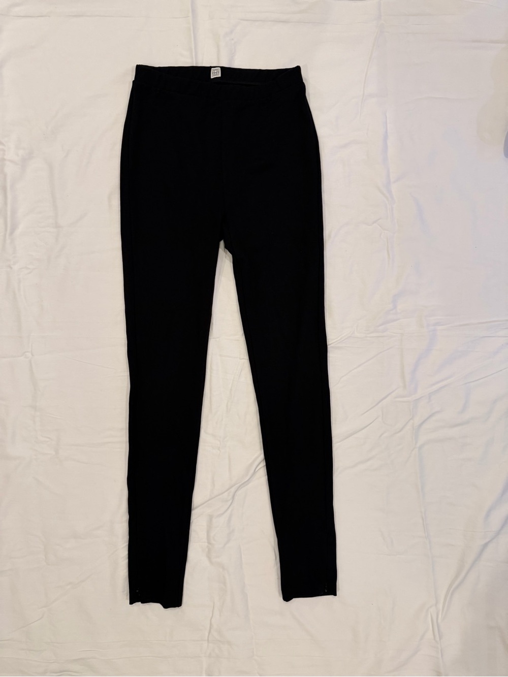 Toteme Black Slim Ankle Zip Ponte Pants - Picture 6 of 7